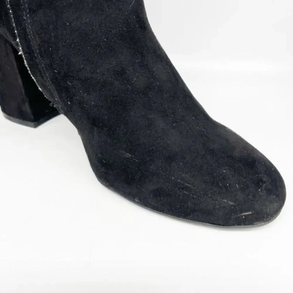 Kenneth Cole Reaction Women's Corie Lace Heeled Boots‎ Black Suede Size 9B